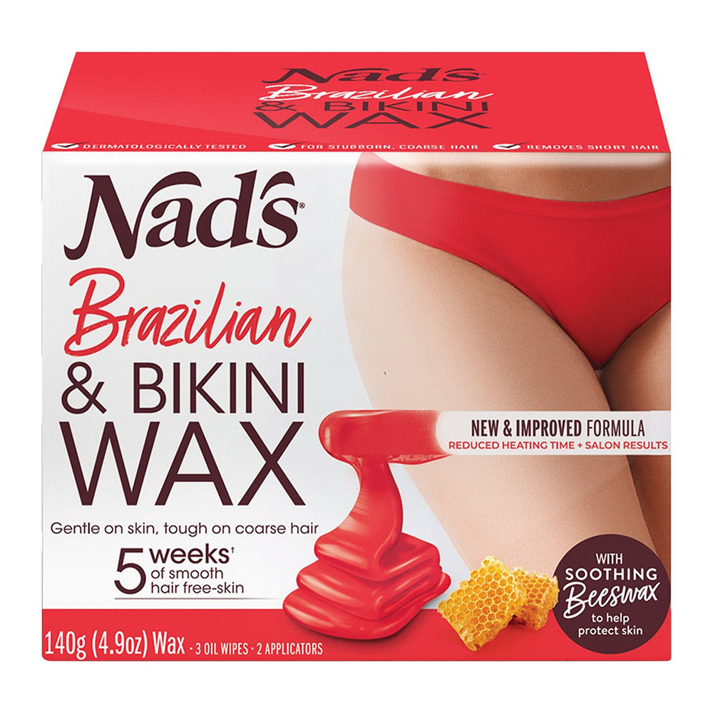 Nads Brazilian And Bikini Hair Removal Wax - 4.9 Oz